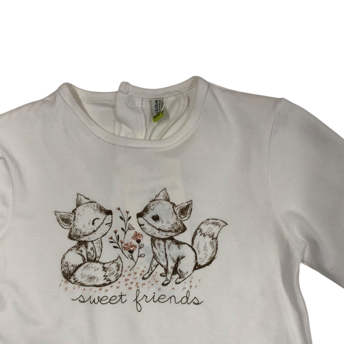Foto 4 pulgar | Playera Para Bebé Niña ''sweet Friends'' Losan