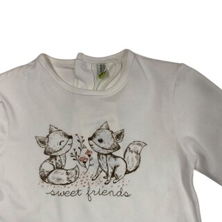 Foto 3 | Playera Para Bebé Niña ''sweet Friends'' Losan