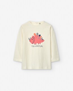 Foto 1 | Playera Manga Larga ''triceratops'' Para Bebé Niña Losan