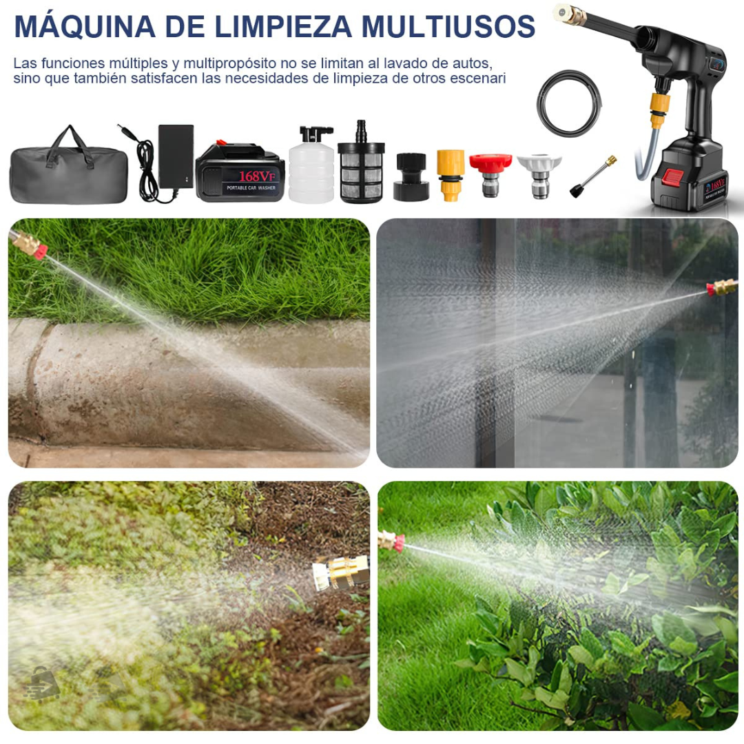 Foto 5 | Kit Pistola de Agua JustClick MX para Lavado a Presión Recargable