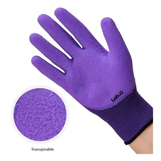 Foto 3 | 2 Pares Guantes Protectores De Jardineras De Jardinería Belug Morado Y Verde