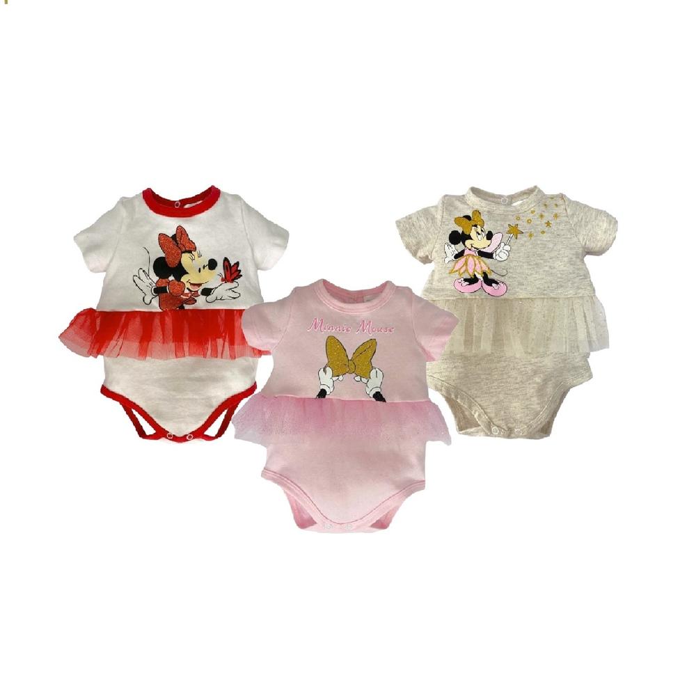 Kit 3 Pañaleros de Algodón Disney Minnie Mouse Rosa