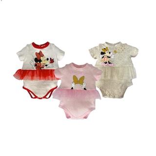 Foto 1 | Kit 3 Pañaleros de Algodón Disney Minnie Mouse Rosa
