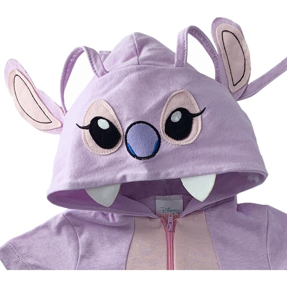 Foto 3 pulgar | Pañalero de Algodón con Gorro Estampado Disney Ángel Púrpura