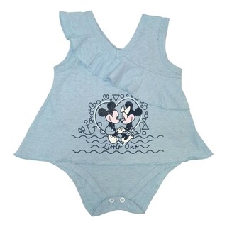 Foto 1 | Pañalero Algodón Estampado Disney Mickey & Minnie Color Azul