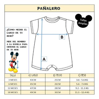Foto 3 | Pañalero Algodón Estampado Disney Mickey & Minnie Color Azul