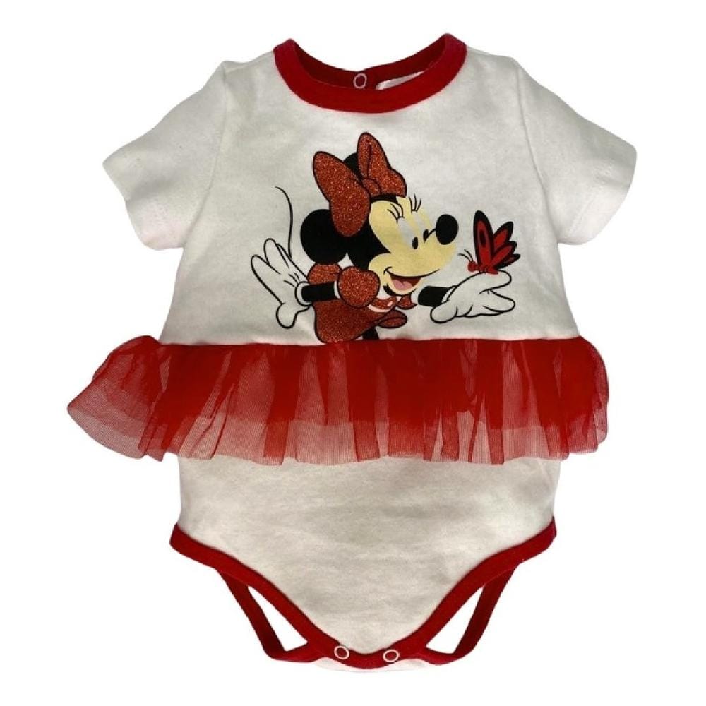 Pañalero Algodón Estampado Disney Minnie Tutú Blanco $448