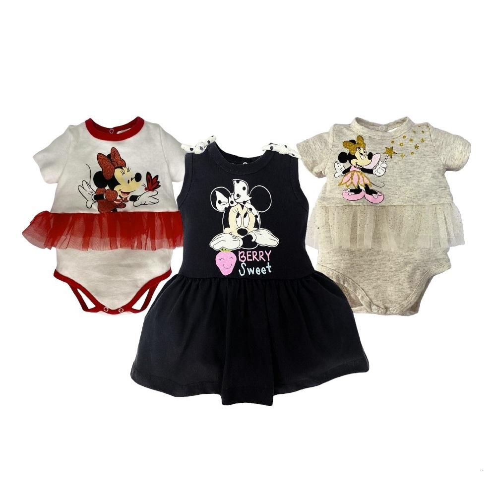 Foto 1 | Kit Minnie 2 Pañaleros y Vestido Multicolor