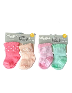 Foto 4 | Kit 4 Piezas Bebé Niña Onesies Pañalero Pantalón Y Calcetines Multicolor Op2200hk