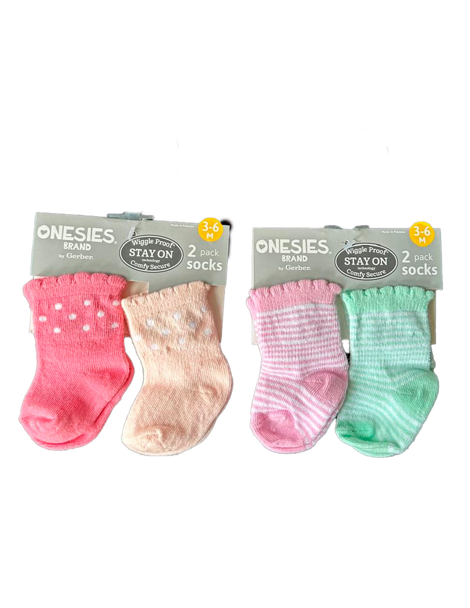 Foto 5 pulgar | Kit 4 Piezas Bebé Niña Onesies Pañalero  Pantalón Y Calcetines Multicolor Op2201hk