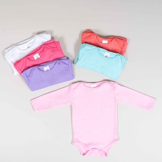 Foto 2 | Set De 6 Pañaleros Bebe Niña Manga Larga Colores Surtidos