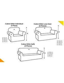 Foto 3 | Juego de Cubre Sofa 3 Piezas Doble Vista Chocolate Beige