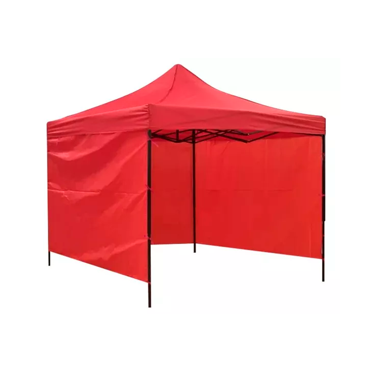 Carpa Plegable Green Apple Impermeable Roja con Paredes para Jardín 3x3 m