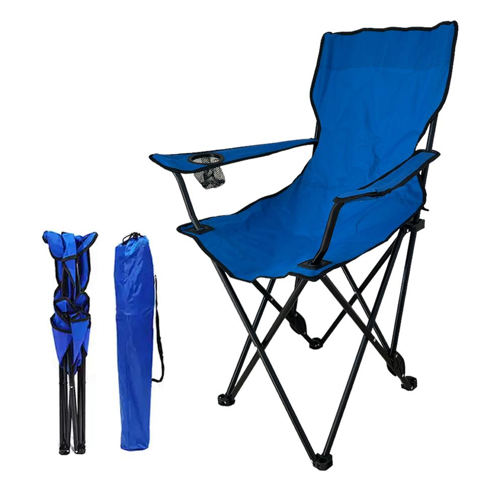 Silla de Playa Plegable Reclinable con Funda para Exterior 6 Piezas