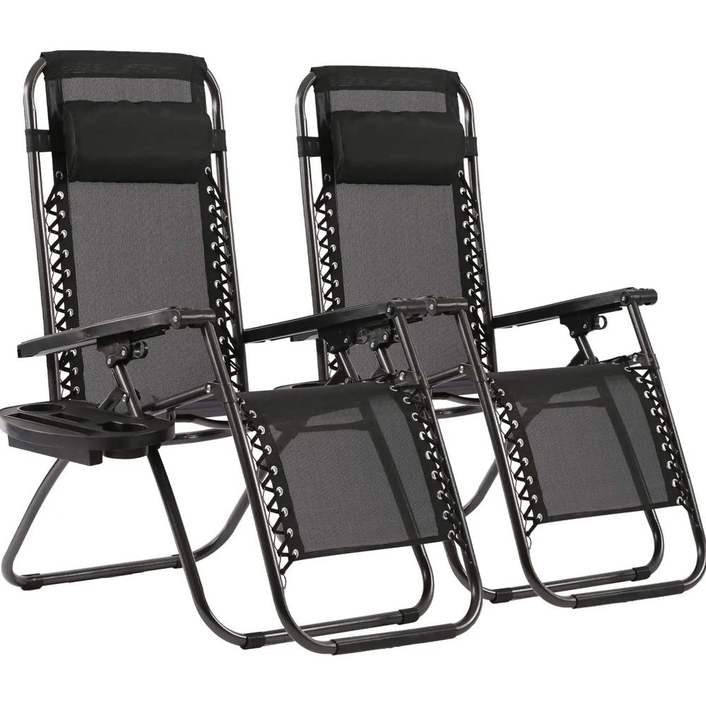 Silla Camastro CJR Plegable Gravedad 0 Reclinable 2 Piezas