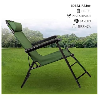 Foto 8 | 2 Sillas Camastro Plegable Reclinable Jardin Playa Alberca