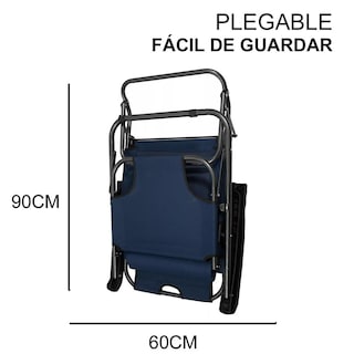 Foto 6 | 2 Sillas Camastro Plegable Reclinable Jardin Playa Alberca