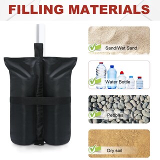 Foto 4 | Bolsas de Peso Abccanopy Heavy Duty Negras (84 Kg) Para Toldo - Venta Internacional