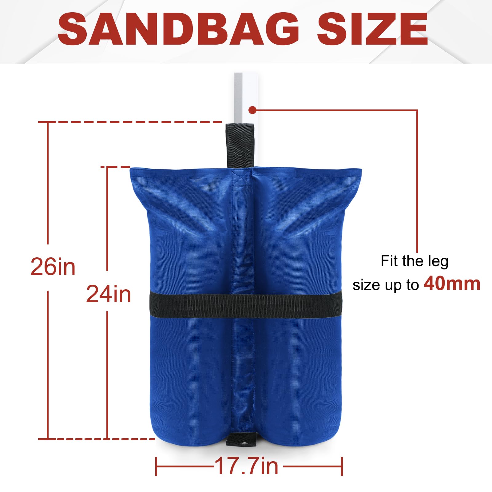 Foto 3 pulgar | Bolsas De Peso Abccanopy Heavy Duty De 84 Kg De Capacidad - Venta Internacional