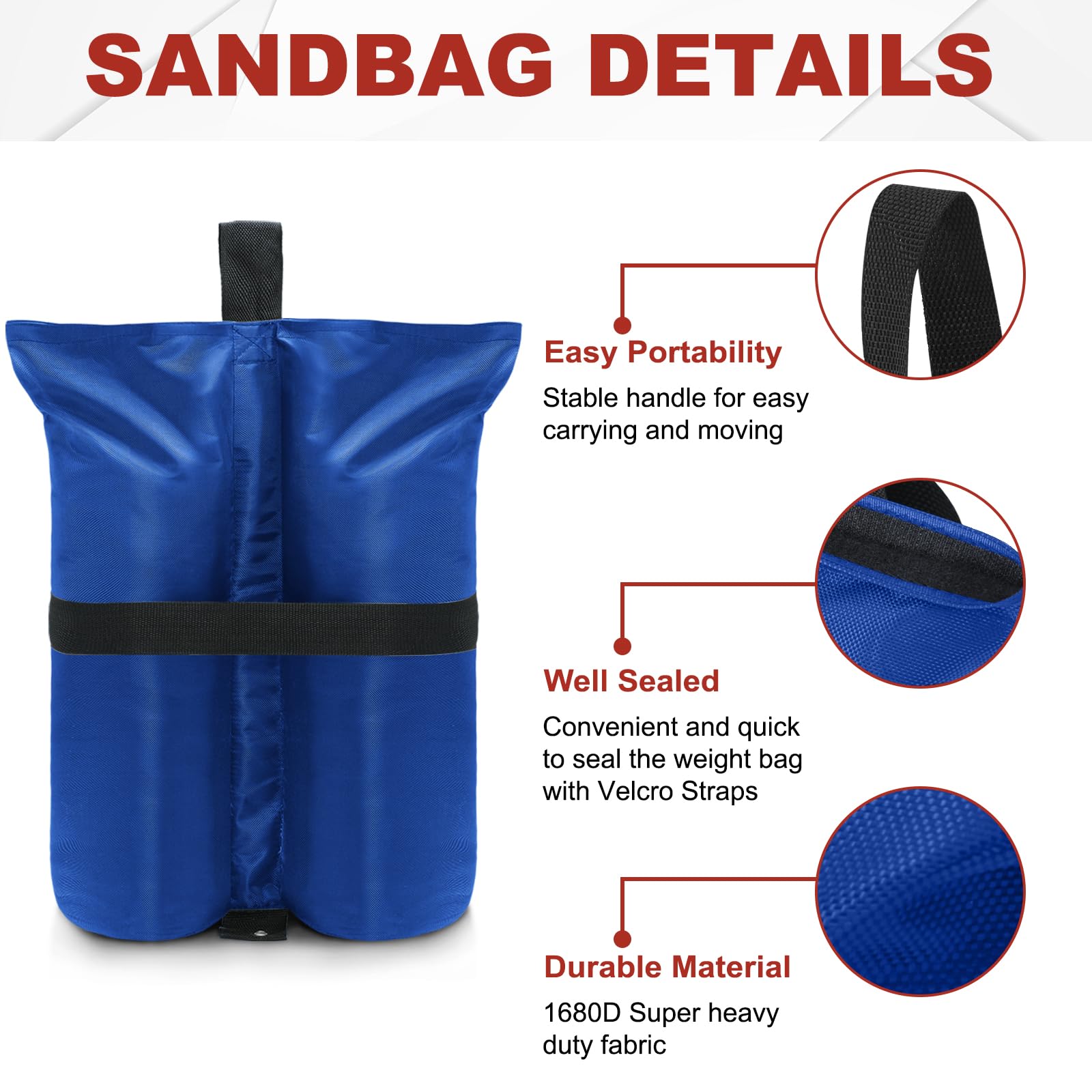 Foto 4 pulgar | Bolsas De Peso Abccanopy Heavy Duty De 84 Kg De Capacidad - Venta Internacional