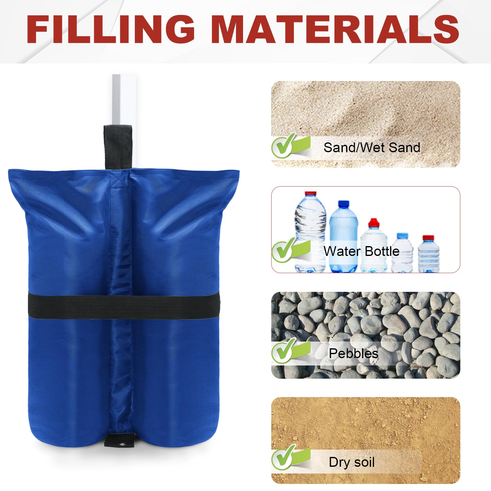 Foto 4 | Bolsas De Peso Abccanopy Heavy Duty De 84 Kg De Capacidad - Venta Internacional