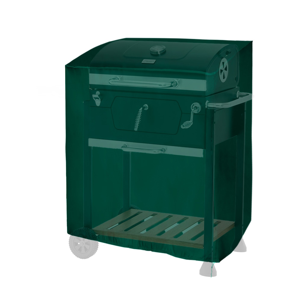 Foto 3 pulgar | Funda Asador Verde P/jardín Exterior Poliéster Interattika