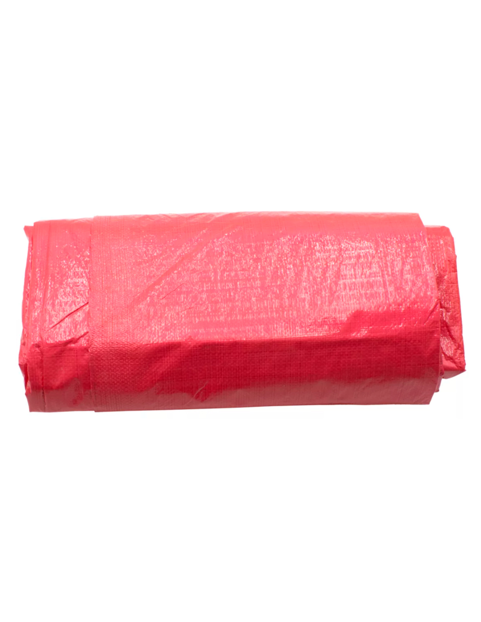 Foto 5 pulgar | Lona De Polietileno Uso Rudo Termosellada Roja 110 Gr 5x6 M
