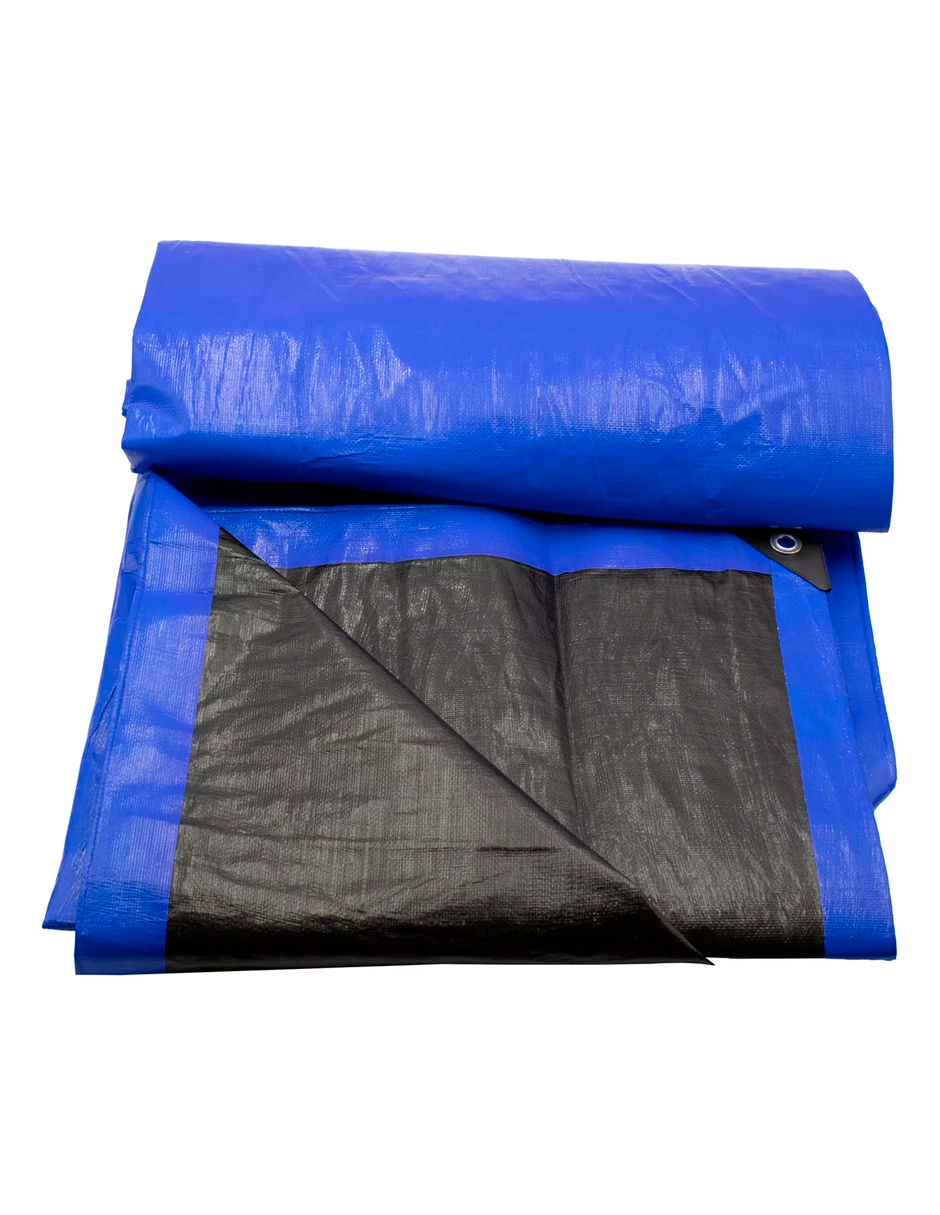 Foto 5 pulgar | Lona De Polietileno Uso Super Rudo Azul/negro 180 Gr 3x3 M