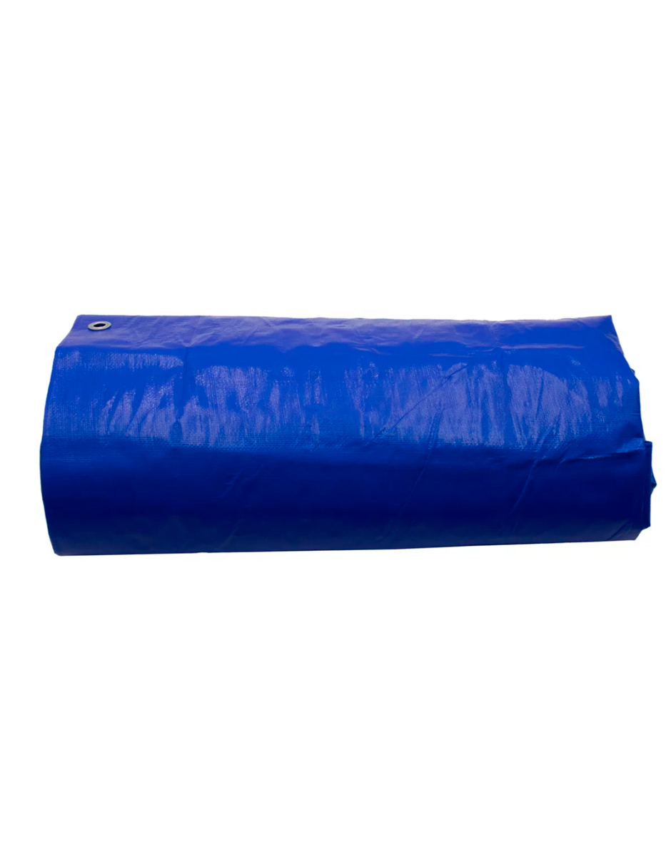 Foto 6 pulgar | Lona De Polietileno Uso Super Rudo Azul/negro 180 Gr 3x3 M