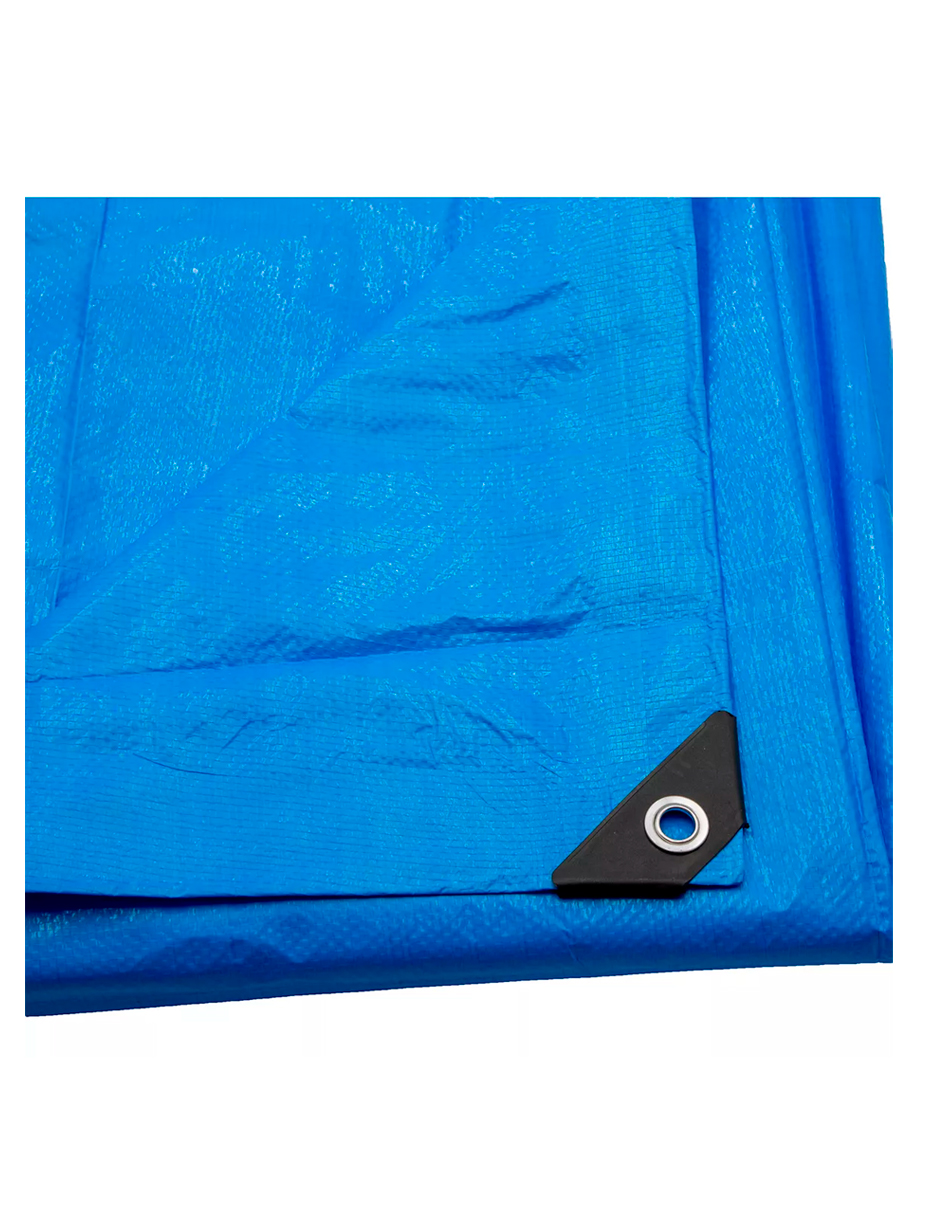 Foto 3 pulgar | Lona de Polietileno Termosellada Reforzada Azul 3x3 m