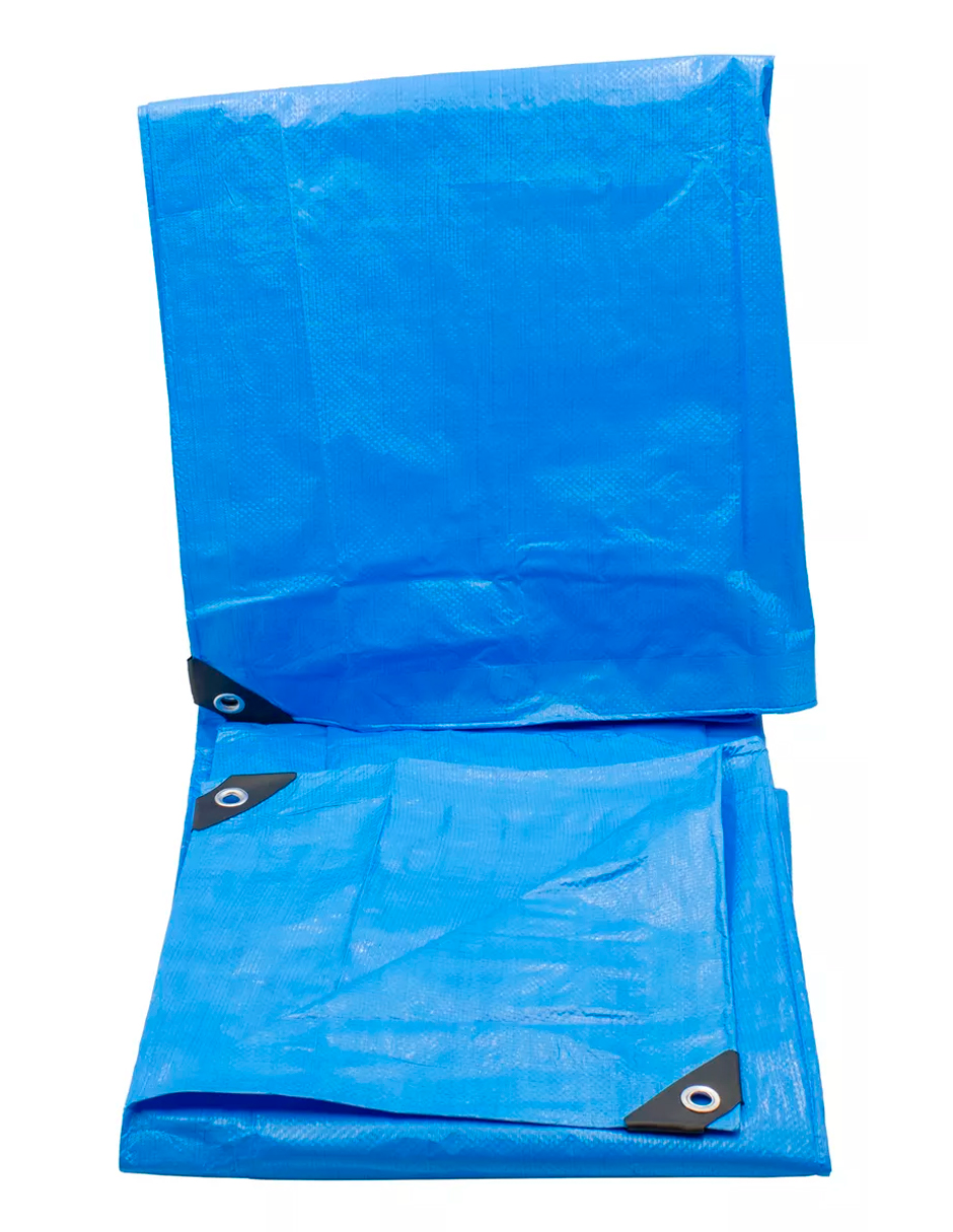 Foto 4 pulgar | Lona de Polietileno Termosellada Reforzada Azul 3x3 m