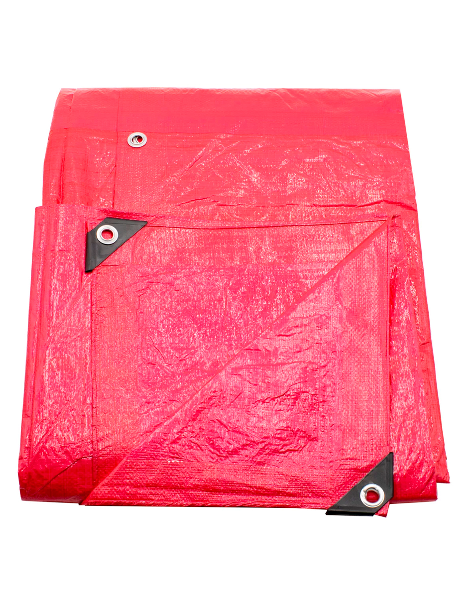 Lona de Polietileno Termosellada Roja 4x6 m