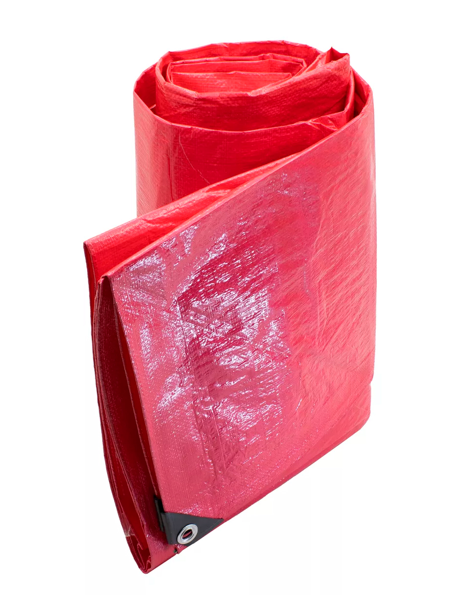 Foto 6 pulgar | Lona de Polietileno Termosellada Roja 4x6 m