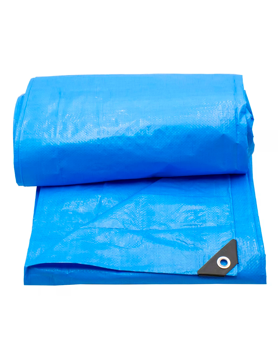 Foto 4 pulgar | Lona de Polietileno Termosellada Reforzada Azul 4x5 m