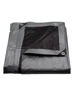 Foto 1 | Lona De Polietileno Uso Super Rudo Gris/negro 180 Gr 4x5 M