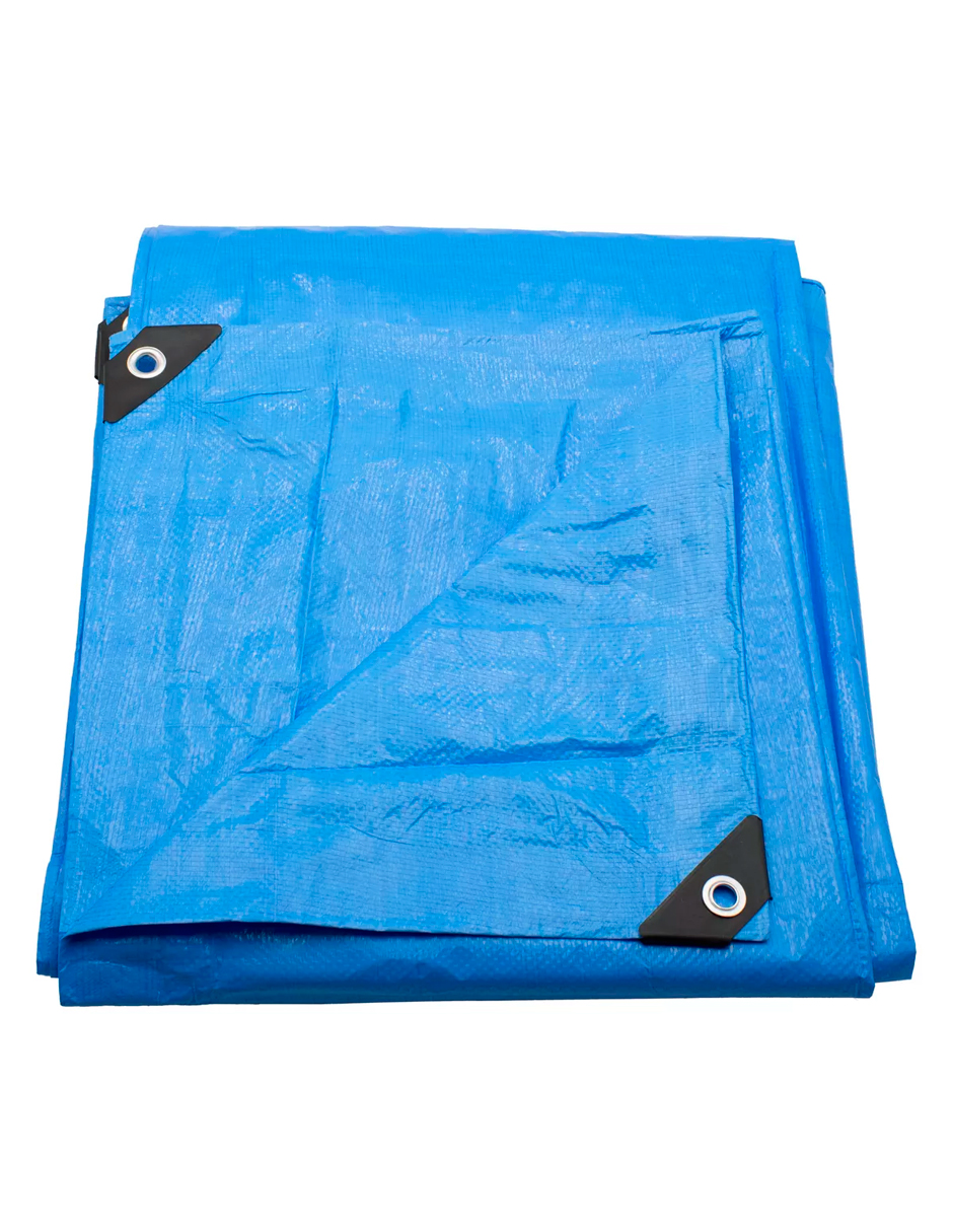 Lona De Polietileno Uso Rudo Termosellada Azul 110 Gr 4x5 M