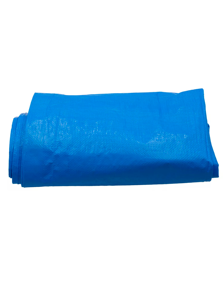 Foto 6 pulgar | Lona De Polietileno Uso Rudo Termosellada Azul 110 Gr 4x5 M