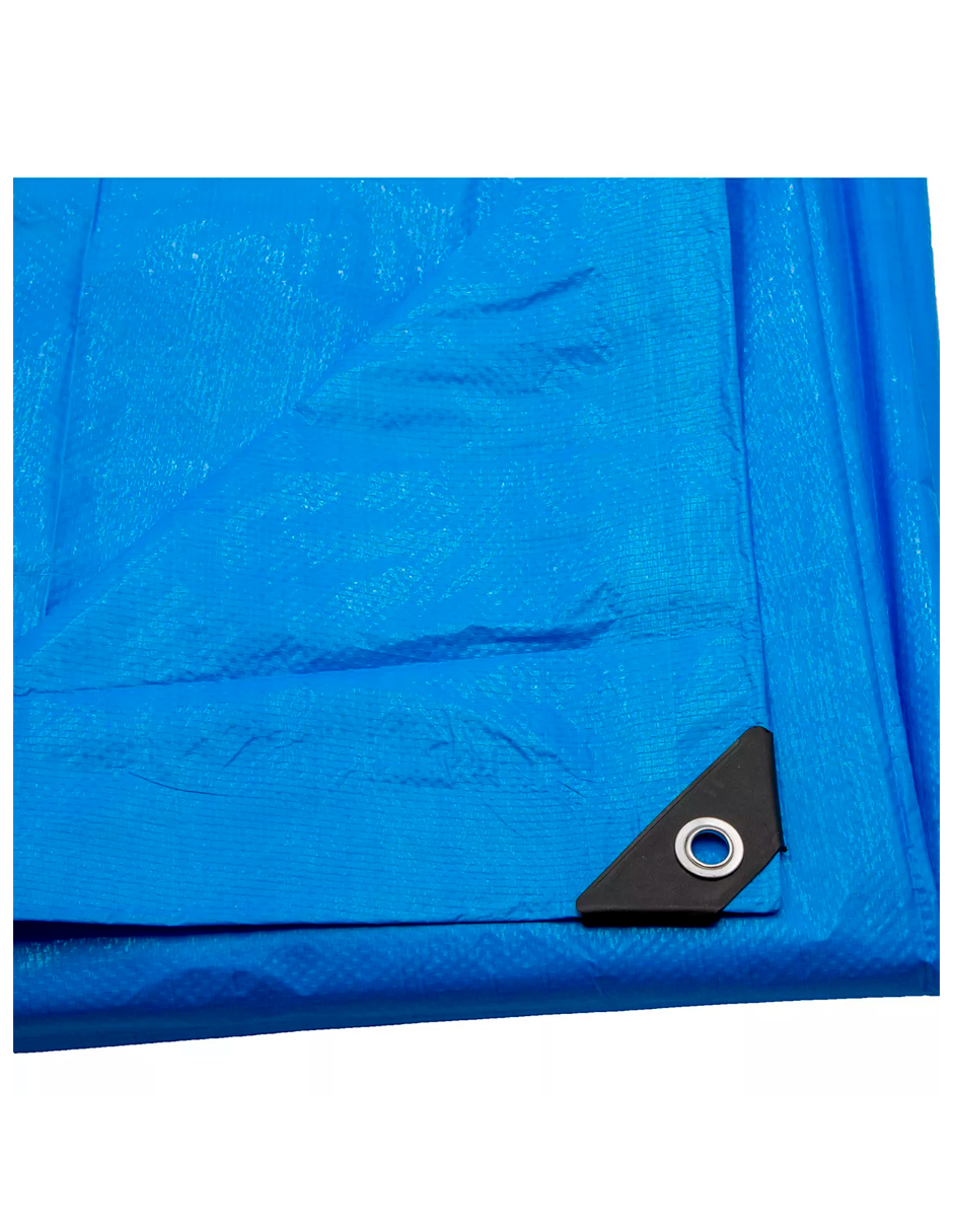 Foto 3 pulgar | Lona De Polietileno Uso Rudo Termosellada Azul 110 Gr 4x6 M