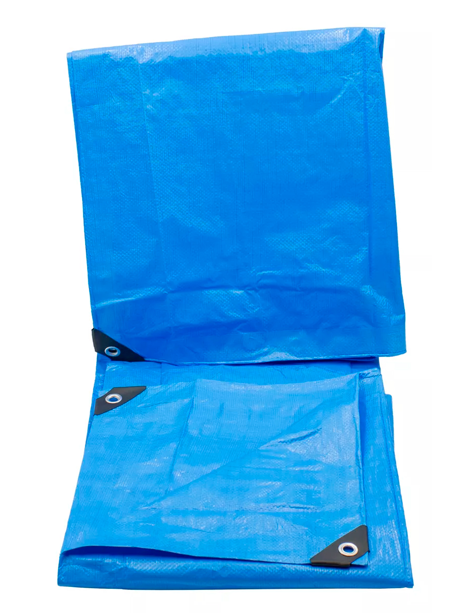 Foto 3 | Lona De Polietileno Uso Rudo Termosellada Azul 110 Gr 6x12 M