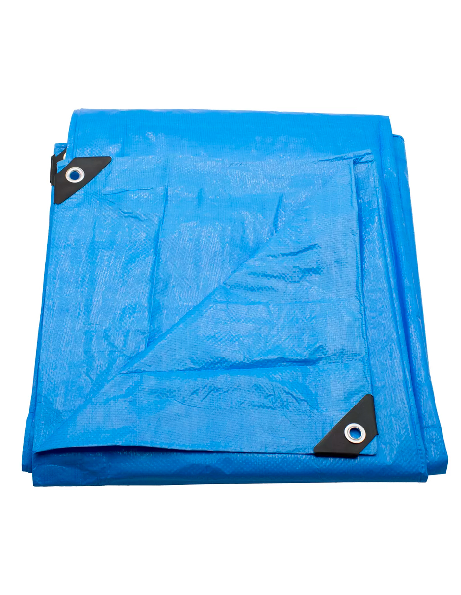 Lona De Polietileno Uso Rudo Termosellada Azul 110 Gr 3x4 M