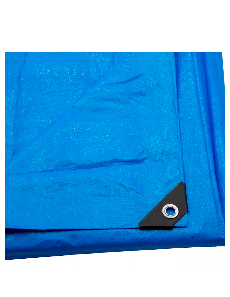 Foto 3 pulgar | Lona De Polietileno Uso Rudo Termosellada Azul 110 Gr 3x4 M