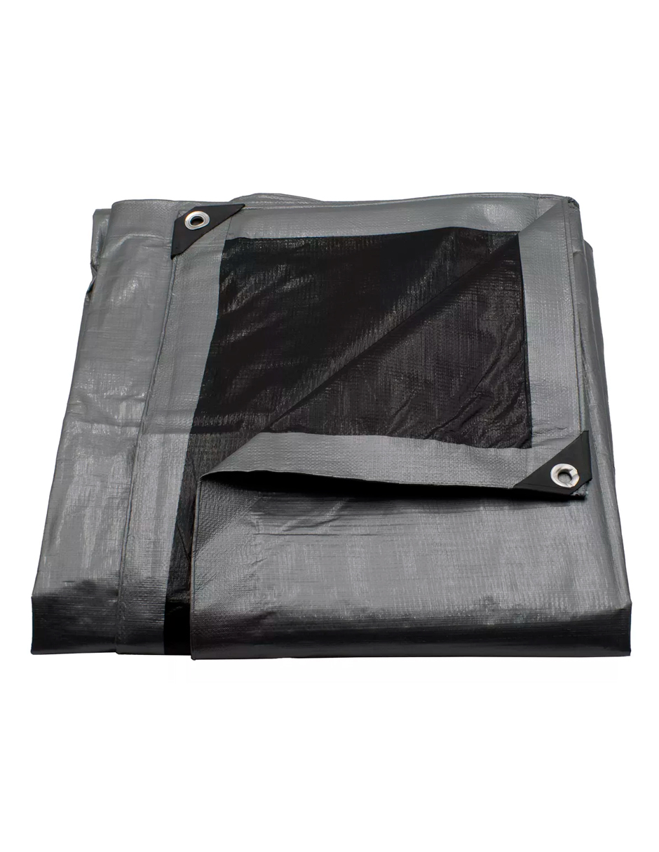 Lona De Polietileno Uso Super Rudo Gris/negro 180 Gr 6x12 M