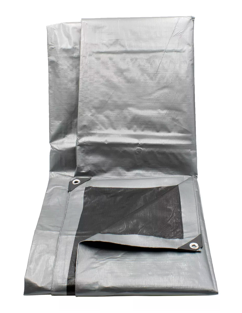 Foto 3 pulgar | Lona De Polietileno Uso Super Rudo Gris/negro 180 Gr 6x12 M
