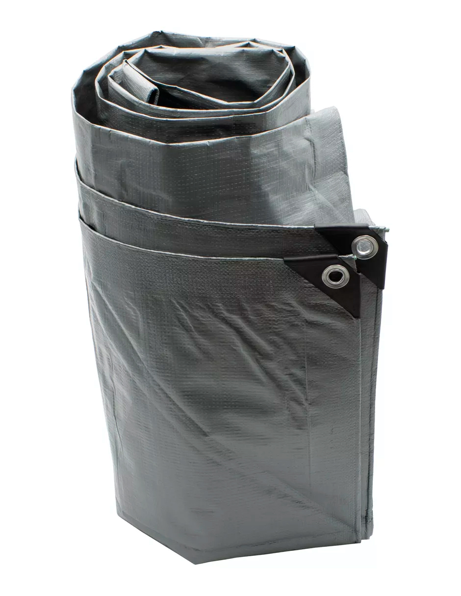 Foto 6 pulgar | Lona De Polietileno Uso Super Rudo Gris/negro 180 Gr 6x12 M