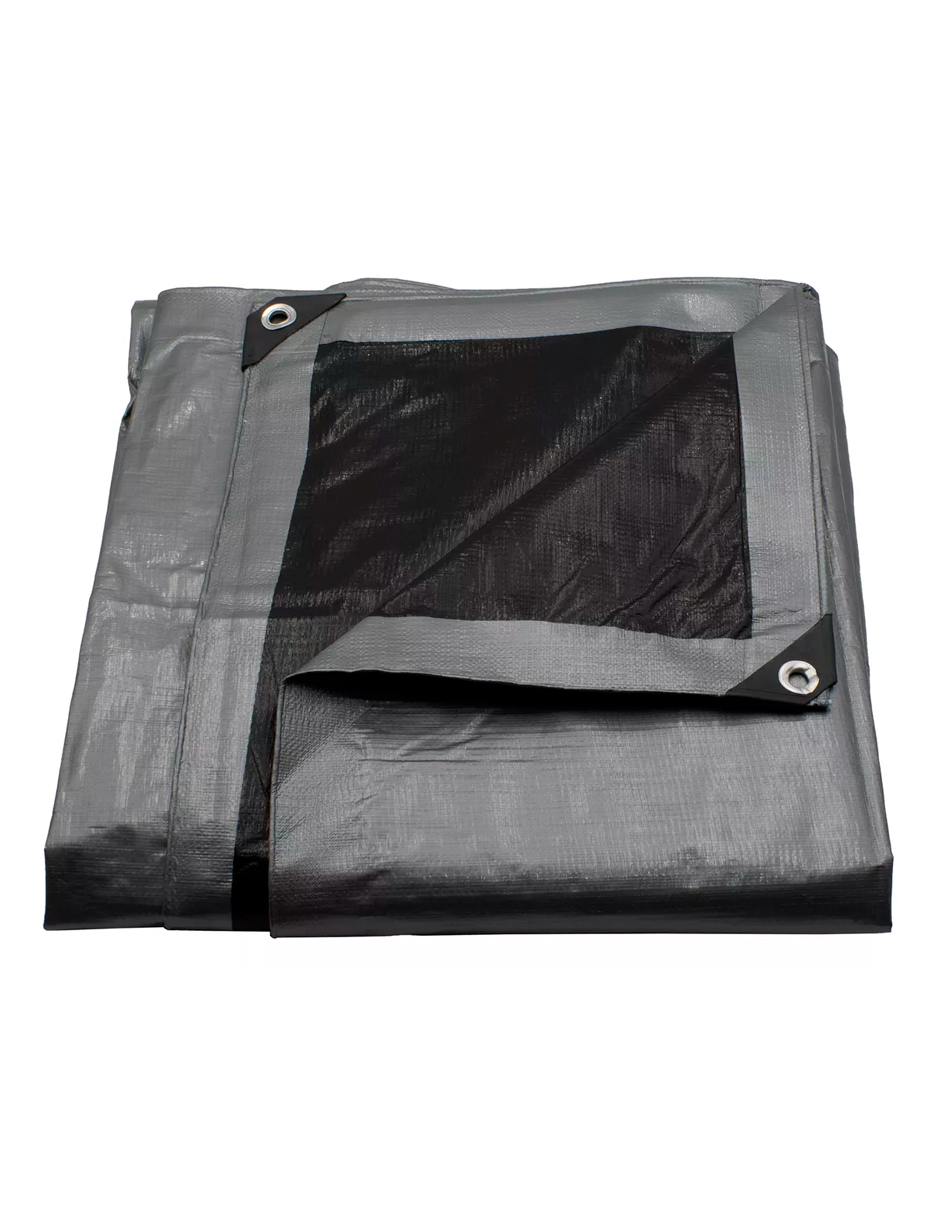 Lona De Polietileno Uso Super Rudo Gris/negro 180 Gr 3x3 M