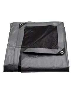Foto 1 | Lona De Polietileno Uso Super Rudo Gris/negro 180 Gr 3x3 M