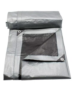 Foto 3 | Lona De Polietileno Uso Super Rudo Gris/negro 180 Gr 3x3 M