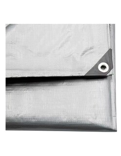 Foto 4 | Lona De Polietileno Uso Super Rudo Gris/negro 180 Gr 3x3 M