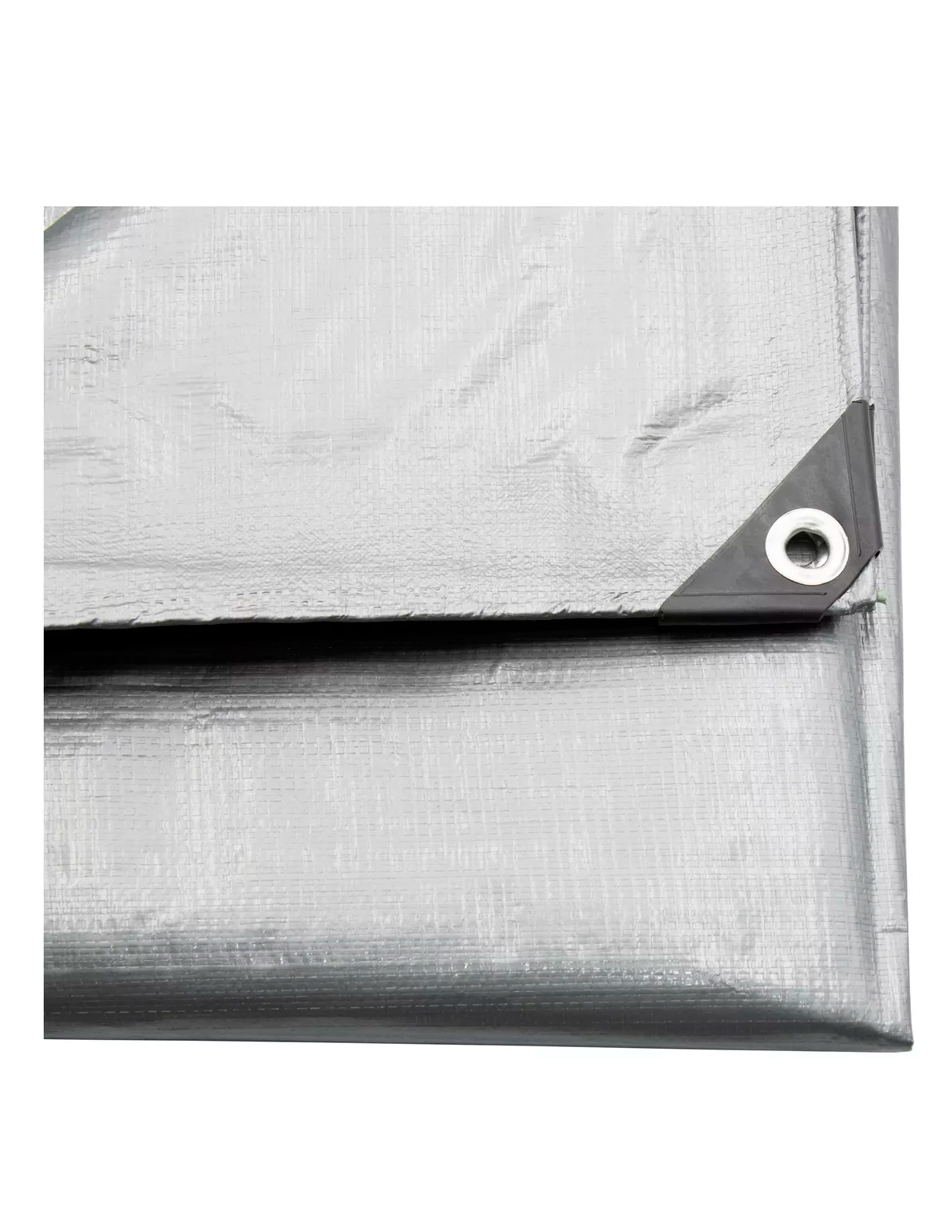 Foto 5 pulgar | Lona De Polietileno Uso Super Rudo Gris/negro 180 Gr 2x3 M