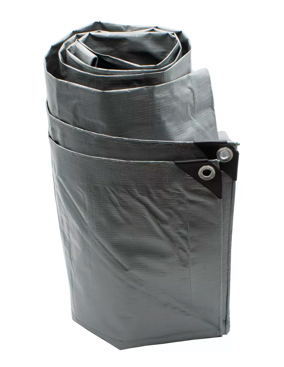 Foto 6 pulgar | Lona De Polietileno Uso Super Rudo Gris/negro 180 Gr 2x3 M